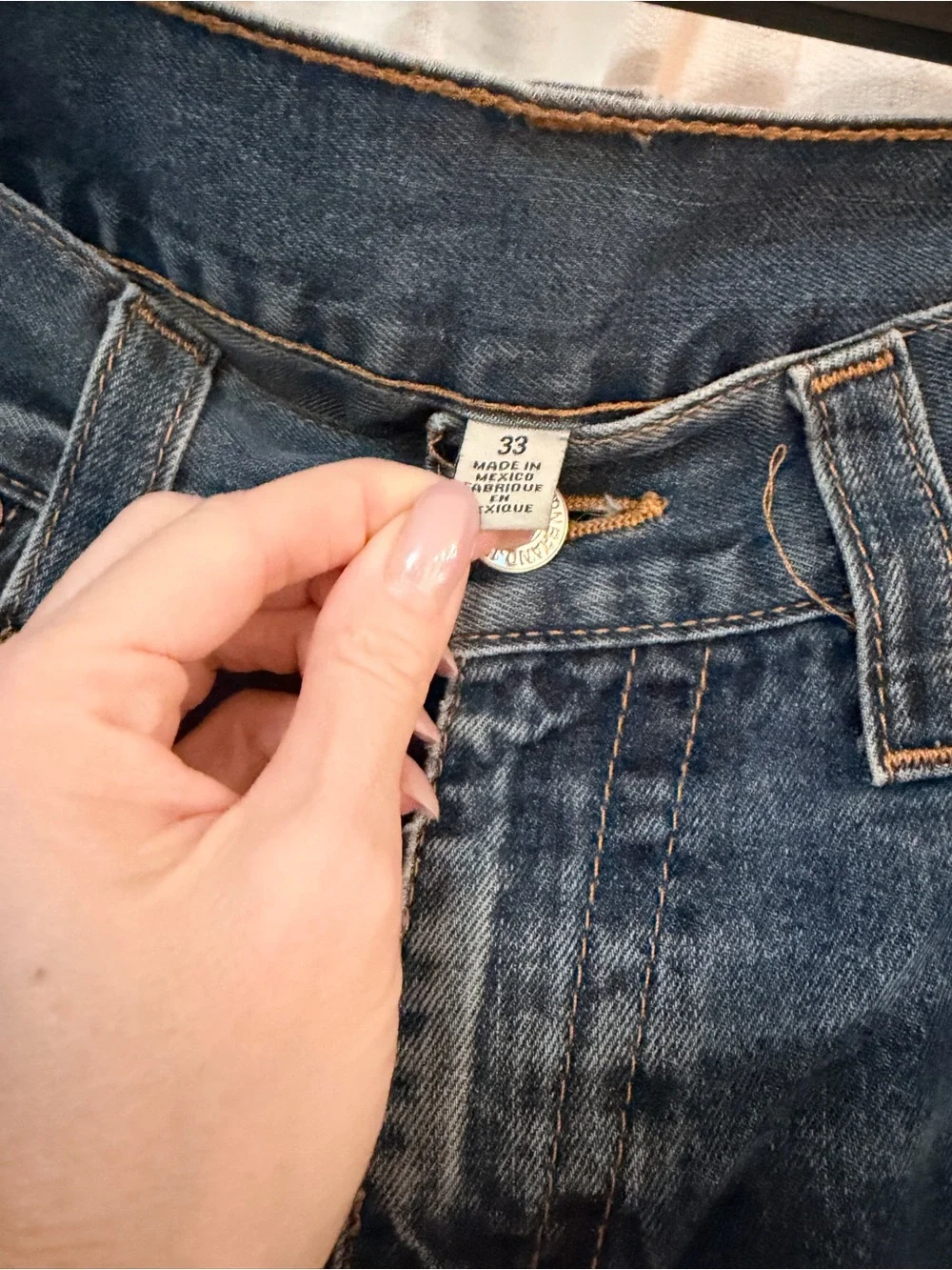 True Religion Men's Medium Blue Straight-Leg Jeans